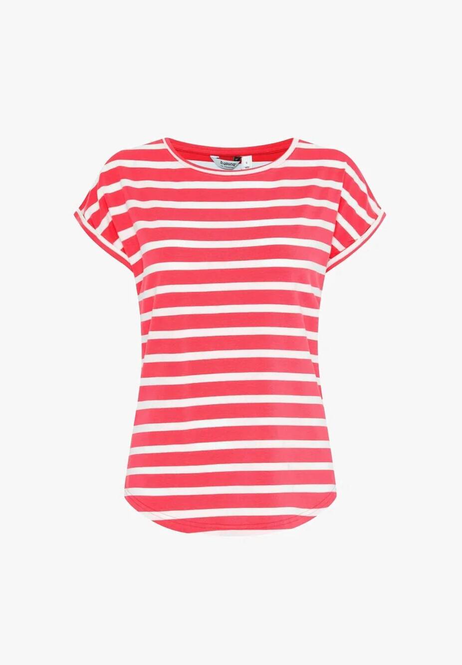NEW B.YOUNG women's crew neck t-shirt in poinsettia